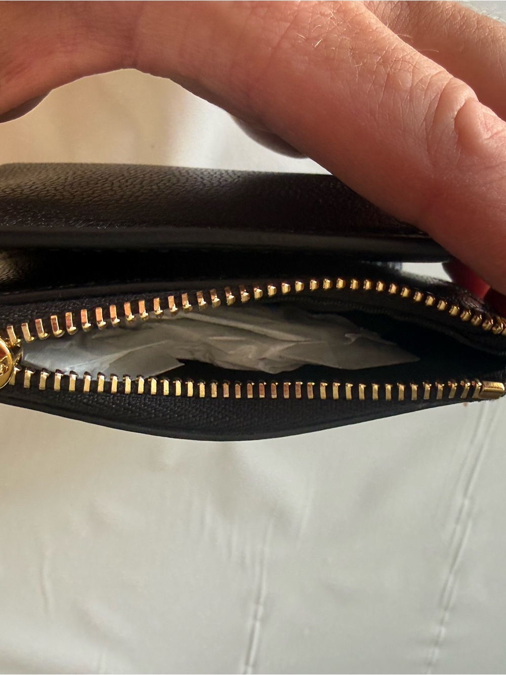 Gucci Black Leather Compact Wallet Card Case Gold Hardware New Italy - Picture 8 of 12